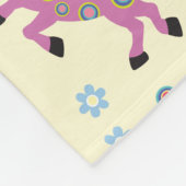 decoratieve paarden fleece deken (Hoek)