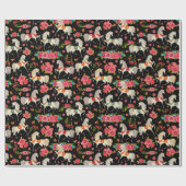 Decoratieve paarden Verpakkingspapier Cadeaupapier (Vlak)