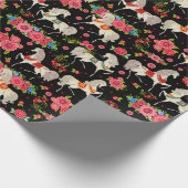 Decoratieve paarden Verpakkingspapier Cadeaupapier (Hoek)