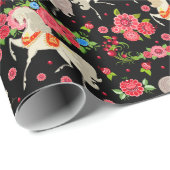 Decoratieve paarden Verpakkingspapier Cadeaupapier (Rol Hoek)