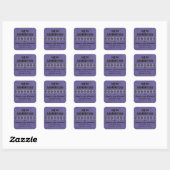 Decoratieve Paarse aangepaste Stickers voor nieuw  (Vel)