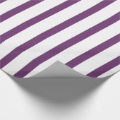 Decoratieve Paarse en witte strepen Cadeaupapier (Hoek)
