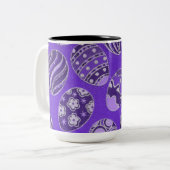 Decoratieve Paarse paaskoffie-Mok Tweekleurige Koffiemok (Voorkant links)