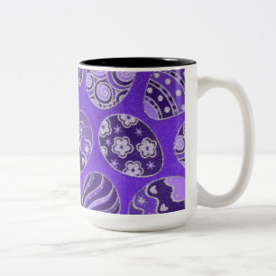 Decoratieve Paarse paaskoffie-Mok Tweekleurige Koffiemok