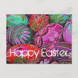 Decoratieve paaseieren Briefkaart