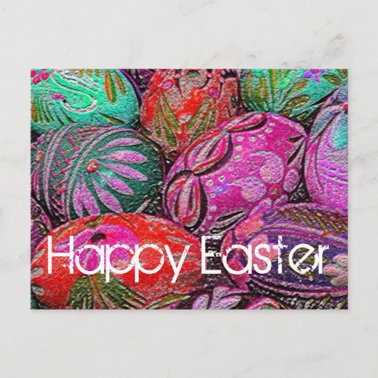 Decoratieve paaseieren Briefkaart (Voorkant)