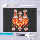 Decoratieve papierclowns tissuepapier (Craft)