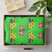 Decoratieve papieren ladybugs tissuepapier (Geschenk)