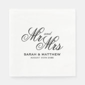 Decoratieve papieren servetten voor fancy huwelijk (Voorkant)