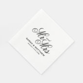 Decoratieve papieren servetten voor fancy huwelijk (Hoek)