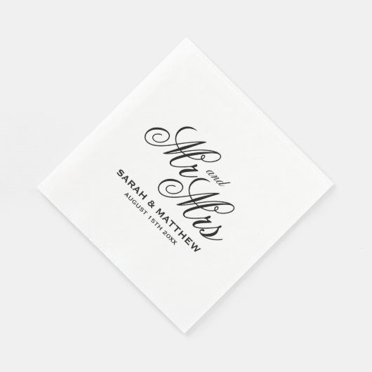 Decoratieve papieren servetten voor fancy huwelijk (Hoek)