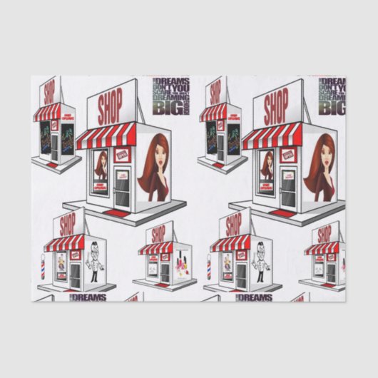 Decoratieve papieren slakken tissuepapier (Voorkant)