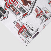 Decoratieve papieren slakken tissuepapier (Detail)