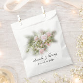 Decoratieve papieren zakken met rozenpatroon. bedankzakje (Geknipt)