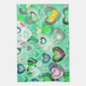 decoratieve pastelharten keukenhanddoek (Verticaal)
