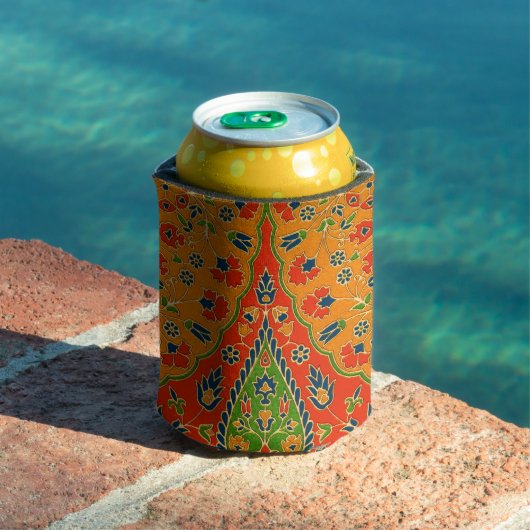 Decoratieve Perzische bloemenprint Blikjeskoeler (Insitu Zwembad)