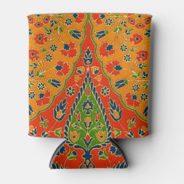 Decoratieve Perzische bloemenprint Blikjeskoeler