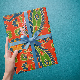 Decoratieve Perzische bloemenprint Cadeaupapier