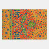 Decoratieve Perzische bloemenprint Inpakpapier Vel (Voorkant 2)
