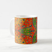 Decoratieve Perzische bloemenprint Koffiemok (Voorkant links)