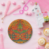 Decoratieve Perzische bloemenprint Papieren Bordje (Feest)
