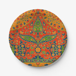 Decoratieve Perzische bloemenprint Papieren Bordje