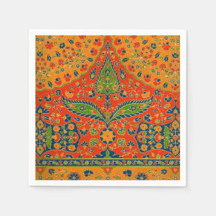 Decoratieve Perzische bloemenprint Servet