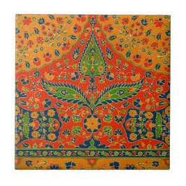 Decoratieve Perzische bloemenprint Tegeltje