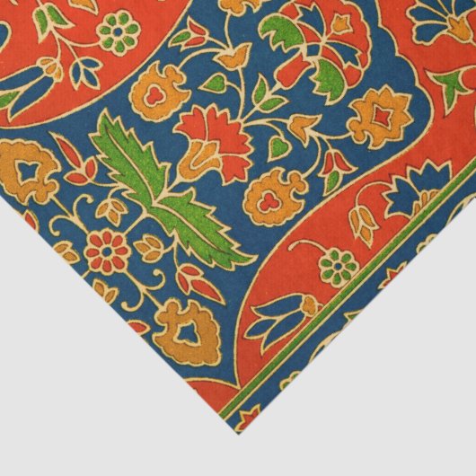 Decoratieve Perzische bloemenprint Tissuepapier (Detail)