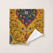  decoratieve Perzische bloemkunst Bad Handdoek (Wasdoekje)