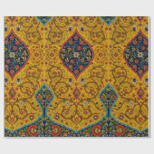 decoratieve Perzische bloemkunst Cadeaupapier (Vlak)