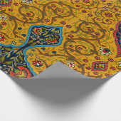 decoratieve Perzische bloemkunst Cadeaupapier (Hoek)