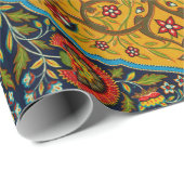 decoratieve Perzische bloemkunst Cadeaupapier (Rol Hoek)