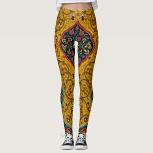  decoratieve Perzische bloemkunst Leggings