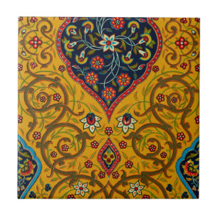 decoratieve Perzische bloemkunst Tegeltje