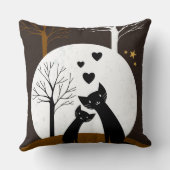 Decoratieve piloot van nacht Kittens Kussen (Achterkant)