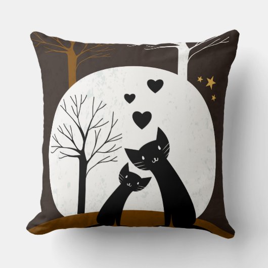 Decoratieve piloot van nacht Kittens Kussen (Voorkant)