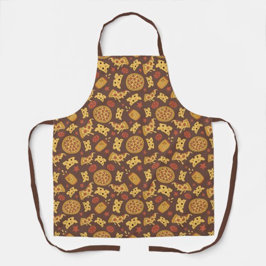 Decoratieve Pizza Pattern Schort (Voorkant)