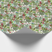 Decoratieve Planten en Insecten: Naadloos Ontwerp. Cadeaupapier (Hoek)