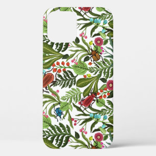 Decoratieve Planten en Insecten: Naadloos Ontwerp. Case-Mate iPhone Case