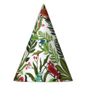 Decoratieve Planten en Insecten: Naadloos Ontwerp. Feesthoedjes (Links)