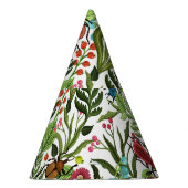 Decoratieve Planten en Insecten: Naadloos Ontwerp. Feesthoedjes (Rechts)