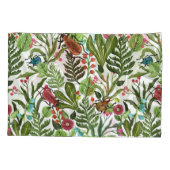 Decoratieve Planten en Insecten: Naadloos Ontwerp. Kussensloop (Achterkant)