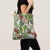 Decoratieve Planten en Insecten: Naadloos Ontwerp. Tote Bag (Dichtbij)