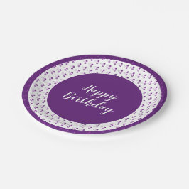 Decoratieve Polka Dot Gelukkige Verjaardag Papieren Bordje