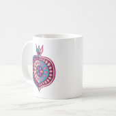Decoratieve pomegranaten koffiemok (Voorkant links)