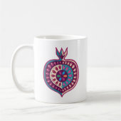 Decoratieve pomegranaten koffiemok (Links)