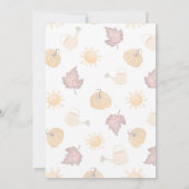  decoratieve pompoen carving party kaart (Achterkant)