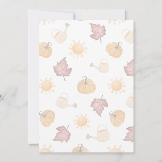  decoratieve pompoen carving party kaart (Achterkant)