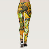 Decoratieve Pompoen en Kalebas Halloween Leggings (Achterkant)